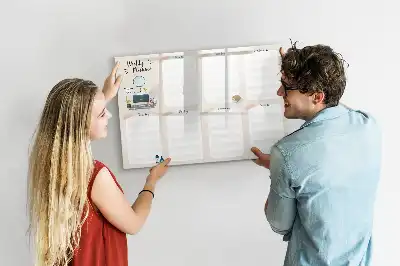 Lavagna magnetica per disegnare pianificatore settimanale