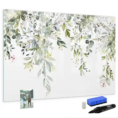 Lavagna magnetica per disegnare motivo natura in fiore