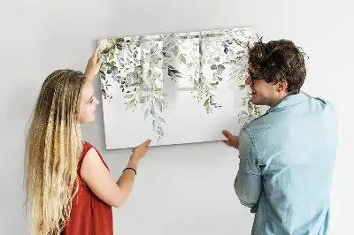 Lavagna magnetica per disegnare motivo natura in fiore
