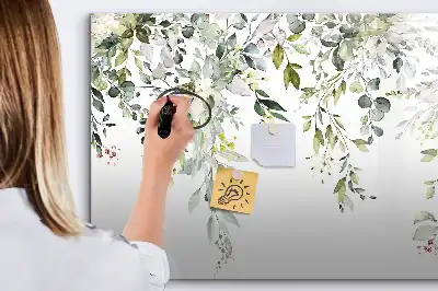 Lavagna magnetica per disegnare motivo natura in fiore