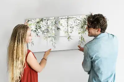 Lavagna magnetica per disegnare motivo natura in fiore