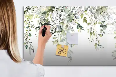 Lavagna magnetica per disegnare motivo natura in fiore