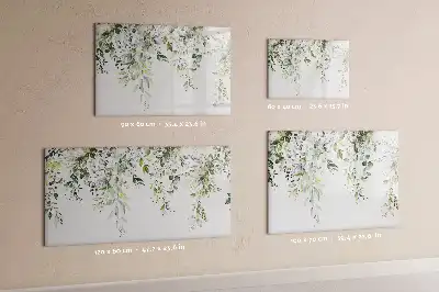 Lavagna magnetica per disegnare motivo natura in fiore