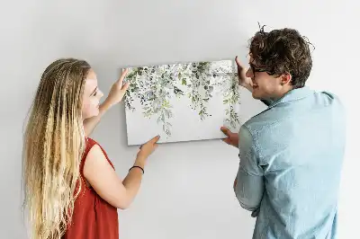 Lavagna magnetica per disegnare motivo natura in fiore