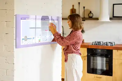 Lavagna magnetica per scrivere pianificatore annuale rosa