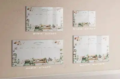 Lavagna magnetica per disegnare pianificatore dal design carino