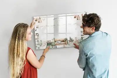 Lavagna magnetica per disegnare pianificatore dal design carino