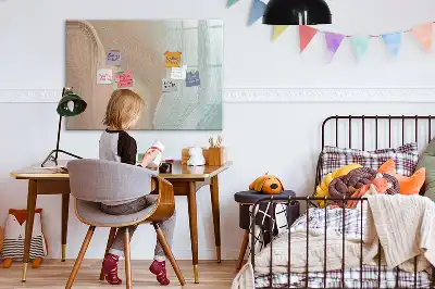 Lavagna magnetica per scrivere modello con motivo astratto a onde