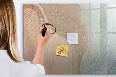 Lavagna magnetica per scrivere modello con motivo astratto a onde