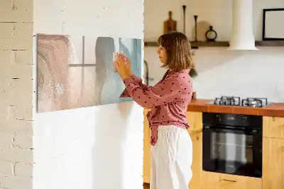 Lavagna magnetica per scrivere modello con motivo astratto a onde