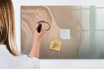 Lavagna magnetica per scrivere modello con motivo astratto a onde