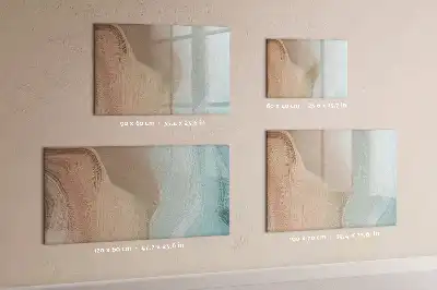 Lavagna magnetica per scrivere modello con motivo astratto a onde
