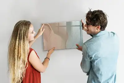 Lavagna magnetica per scrivere modello con motivo astratto a onde