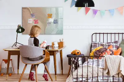 Lavagna magnetica per scrivere modello con motivo astratto a onde