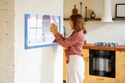 Lavagna magnetica per disegnare pianificatore mensile