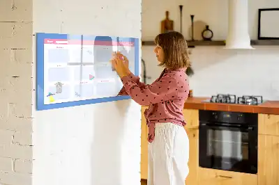 Lavagna magnetica per disegnare pianificatore mensile