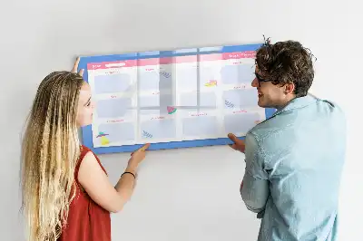 Lavagna magnetica per disegnare pianificatore mensile