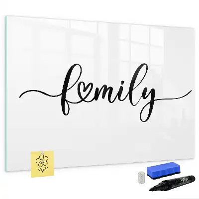 Lavagna magnetica per scrivere modello Famiglia