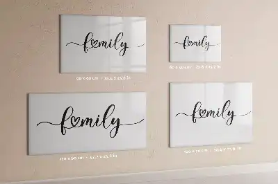 Lavagna magnetica per scrivere modello Famiglia