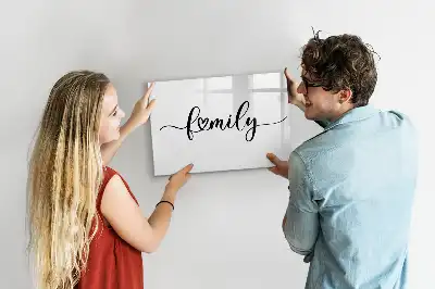 Lavagna magnetica per scrivere modello Famiglia