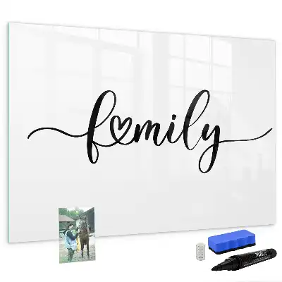 Lavagna magnetica per scrivere modello Famiglia