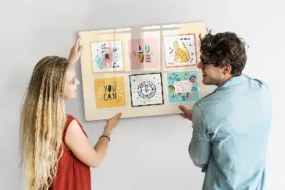 Lavagna magnetica per disegnare con frasi motivazionali