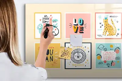 Lavagna magnetica per disegnare con frasi motivazionali