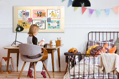 Lavagna magnetica per disegnare con frasi motivazionali