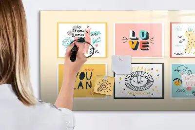 Lavagna magnetica per disegnare con frasi motivazionali