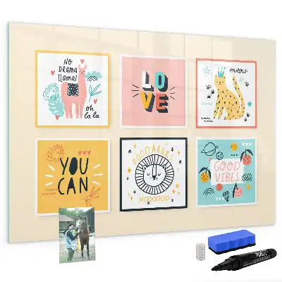 Lavagna magnetica per disegnare con frasi motivazionali
