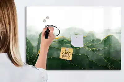 Lavagna magnetica per scrivere motivo astrazione di foglie