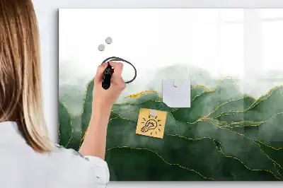 Lavagna magnetica per scrivere motivo astrazione di foglie