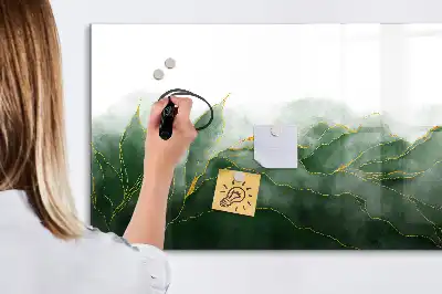 Lavagna magnetica per scrivere motivo astrazione di foglie