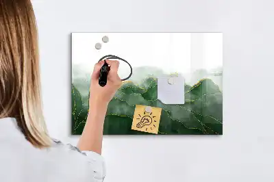 Lavagna magnetica per scrivere motivo astrazione di foglie