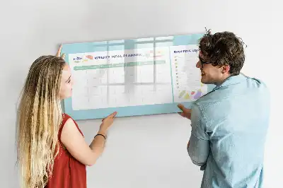 Lavagna magnetica per disegnare pianificatore dei pasti