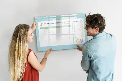 Lavagna magnetica per disegnare pianificatore dei pasti