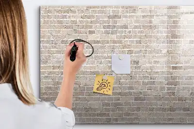 Lavagna magnetica per disegnare decorazione effetto muro di mattoni