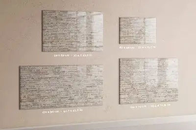 Lavagna magnetica per disegnare decorazione effetto muro di mattoni