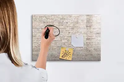 Lavagna magnetica per disegnare decorazione effetto muro di mattoni