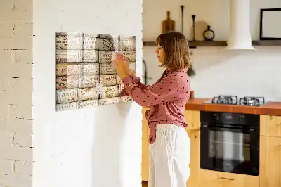 Lavagna magnetica per scrivere con tappi di sughero
