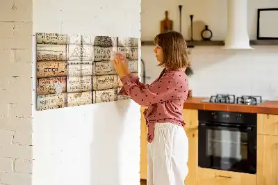 Lavagna magnetica per scrivere con tappi di sughero
