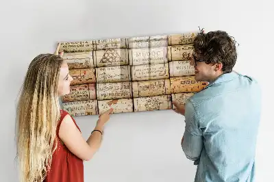 Lavagna magnetica per scrivere con tappi di sughero