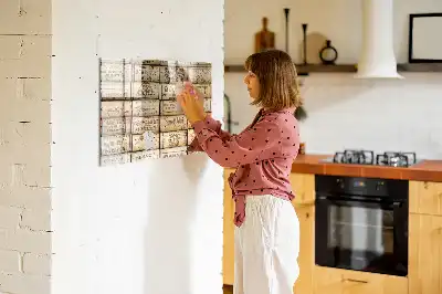 Lavagna magnetica per scrivere con tappi di sughero