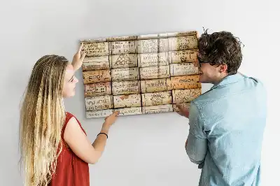 Lavagna magnetica per scrivere con tappi di sughero