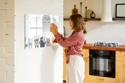 Lavagna magnetica per scrivere pianificatore settimanale per bambini
