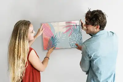 Lavagna magnetica per disegnare motivo foglie pastello