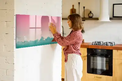Lavagna magnetica per disegnare cielo sfumato