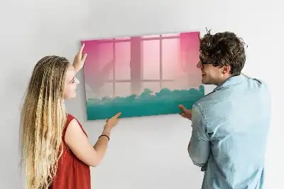 Lavagna magnetica per disegnare cielo sfumato