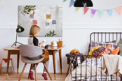 Lavagna magnetica per scrivere modello minimalista Olive