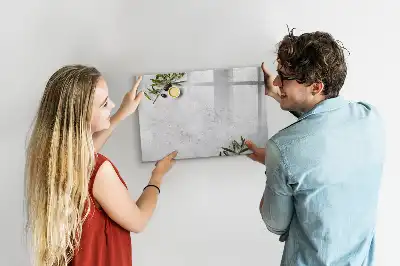 Lavagna magnetica per scrivere modello minimalista Olive